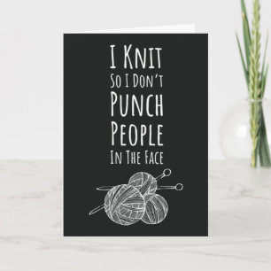 Funny Knitter Cards Spaß Knitter Karte