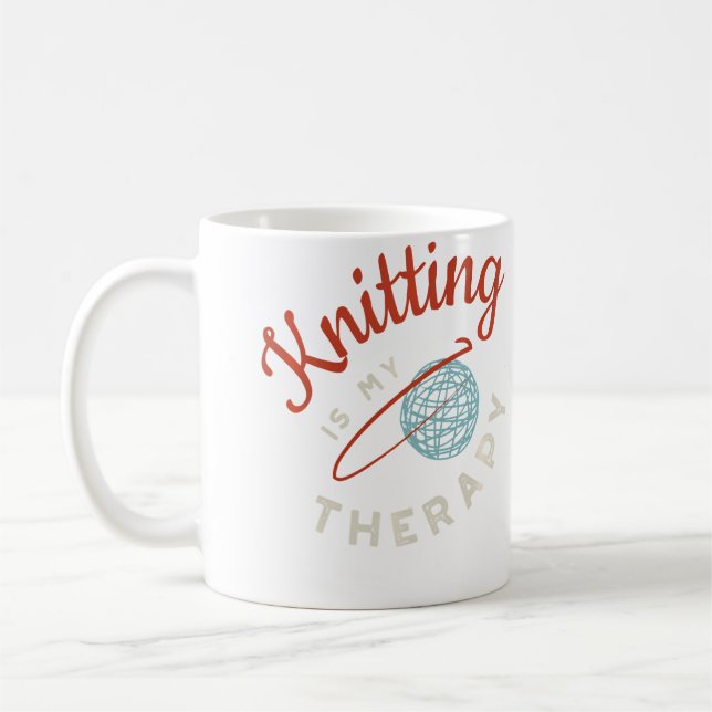 Funny Knitter Design Love To Knit Knitting Kaffeetasse (Links)
