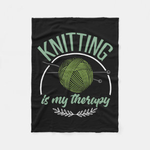 Funny Knitter Shirt Joke Knitter Zitat I Liebe Kni Fleecedecke