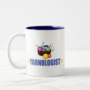 Funny Knittern Zweifarbige Tasse