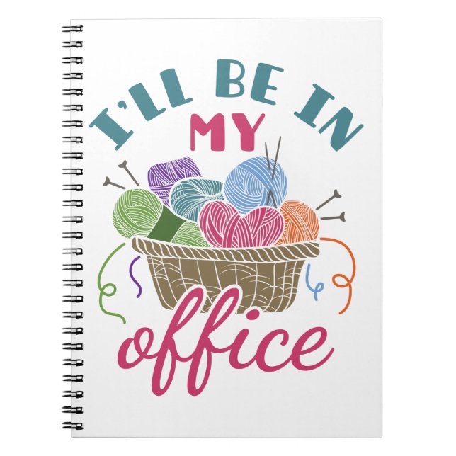 Funny Knitting Crocheting werde ich in meinem Büro Notizblock (Vorderseite)