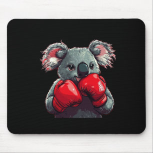 Funny Koala Bär im Ring mit Boxhandschuhen Co Mousepad