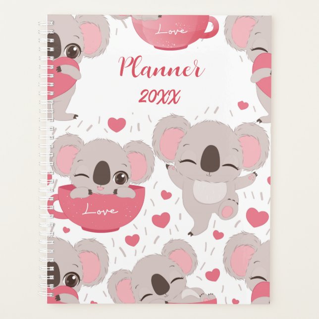 Funny Koala Bear Planificateur personnalisé (Devant)