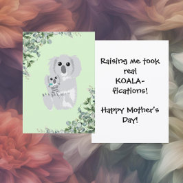 Funny Koala Mother’s Day Feiertagskarte