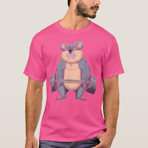 Funny Koala Weightlift Fitness Gym Bar T-Shirt