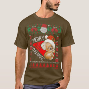 Funny Koala Weihnachtsbeleuchtung Ugly Sweater Xma T-Shirt