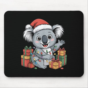 Funny Koala Weihnachtsmannmütze Animals liebt Ugly Mousepad