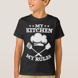 Funny Koch Kitchenregeln Kochen Spaß T-Shirt