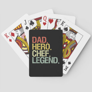 Funny Koch legend dad Spielkarten