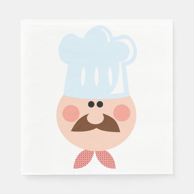Funny Koch Paper Napkins Serviette (Vorderseite)