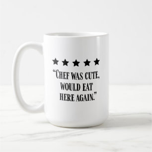 Funny Köche Five Star Review Kaffeetasse