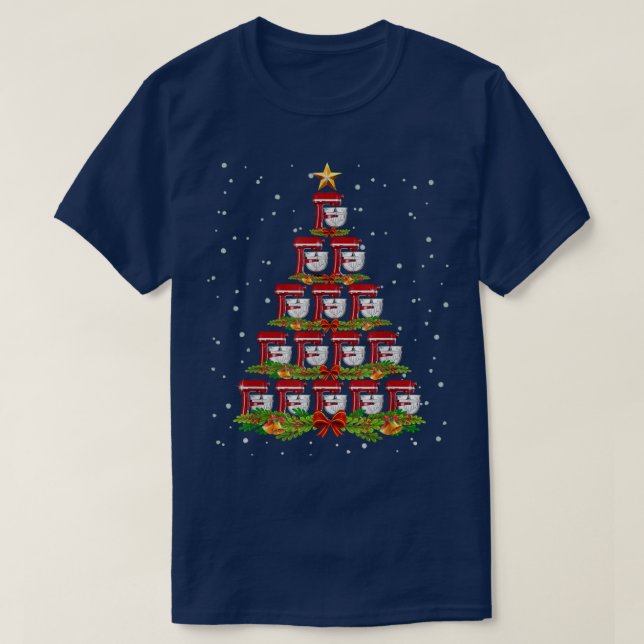 Funny Konditorei Bäcker Weihnachtsbaum Keks Squad  T-Shirt (Design vorne)