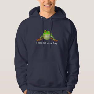 Funny konnte keinen Frosch-Cartoon geben Hoodie