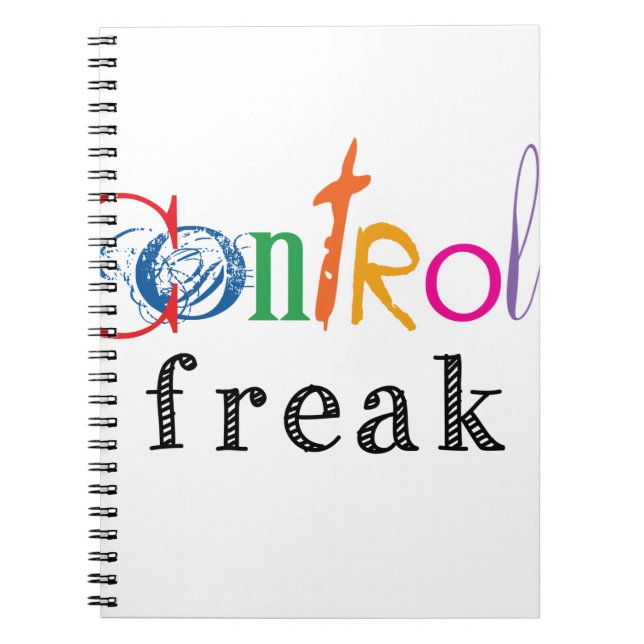 Funny Kontrolle Freak Geschenke Notizblock (Vorderseite)