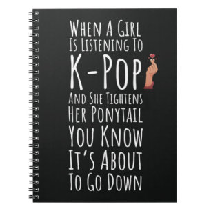 Funny Kpop Geschenke für Girls Teens Frauen Korean Notizblock
