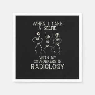 Funny Krass Tech Gaben Selfie in Radiology Radio T Serviette