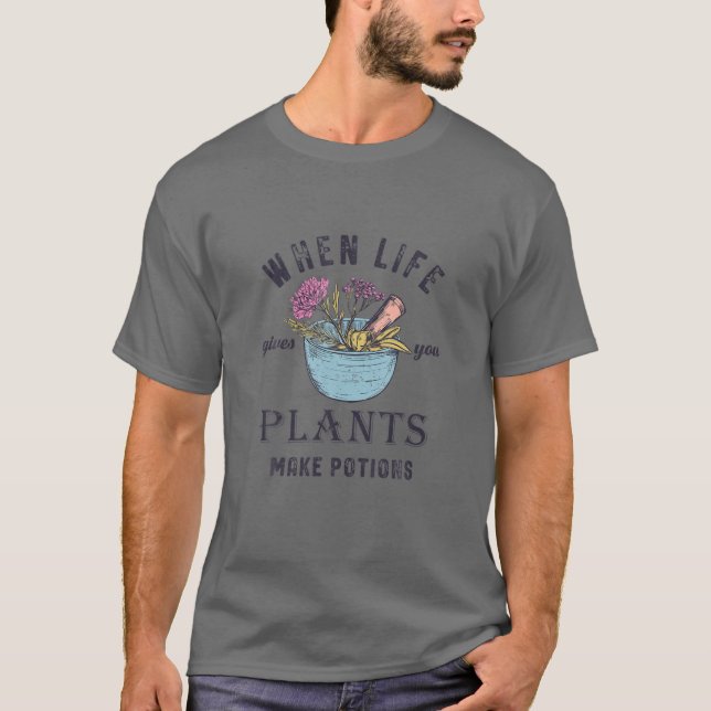 Funny Kräuterist und apothecarist Puns machen Trän T-Shirt (Vorderseite)