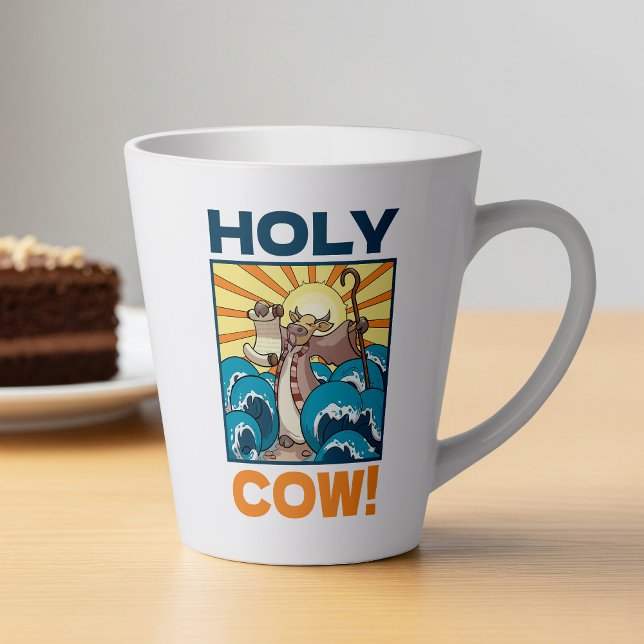 Funny Kuh Heilige Kuh! Visueller Cartoon von Pufft Milchtasse (Von Creator hochgeladen)