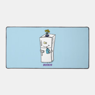 Funny Kühlschrank Cartoon Illustration Schreibtischunterlage
