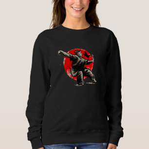 Funny Kung Fu Cat Karate Fighting Martial Arts Sweatshirt