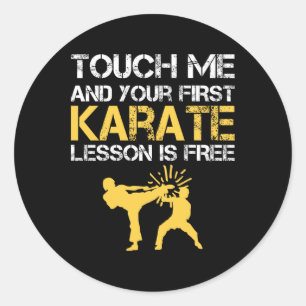 Funny Kyokushin Karate Runder Aufkleber