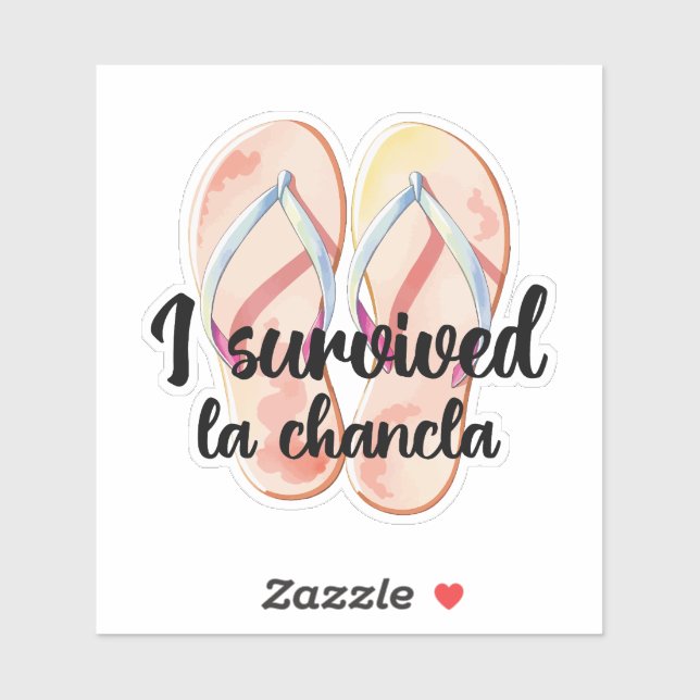 Funny La Chancluse Survivor Aufkleber (Blatt)