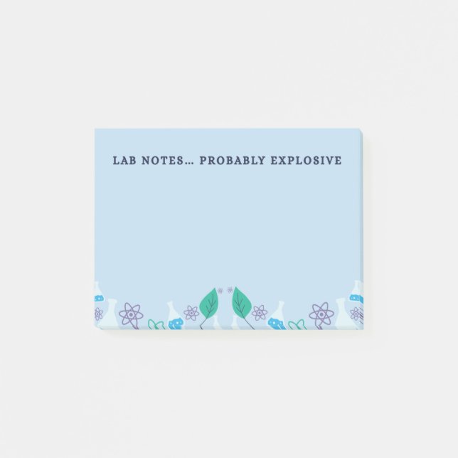 Funny Lab Notes Chemistry Post-It (Devant)