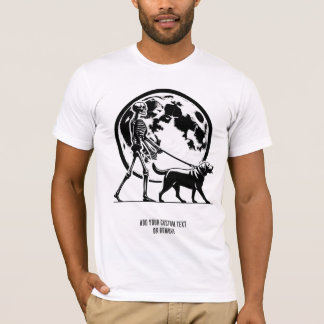 Funny Labrador and Skeletts Animal Lover Gift T-Shirt