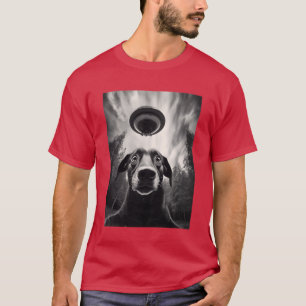 Funny Labrador Dog Sie mit UFO Classic SciFi Gesch T-Shirt