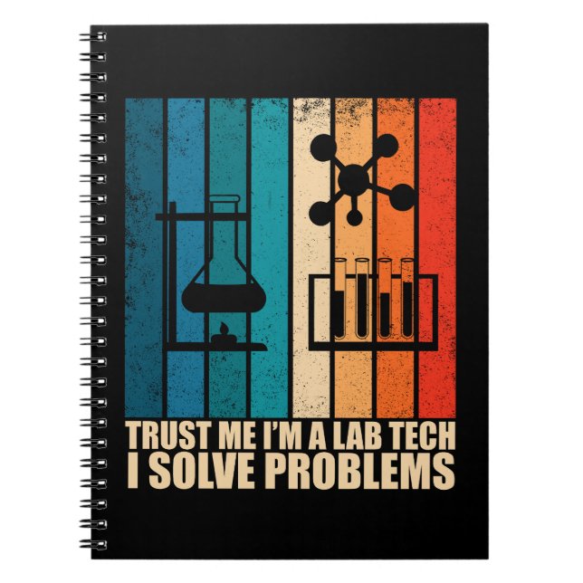 Funny Labrador Tech Labortechniker Notizblock (Vorderseite)