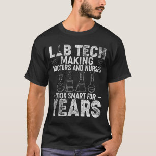 Funny Labrador Tech T-Shirts Labortechniker Medizi