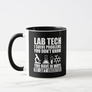 Funny Labrador tech zitiert Labortechniker Spaß Tasse