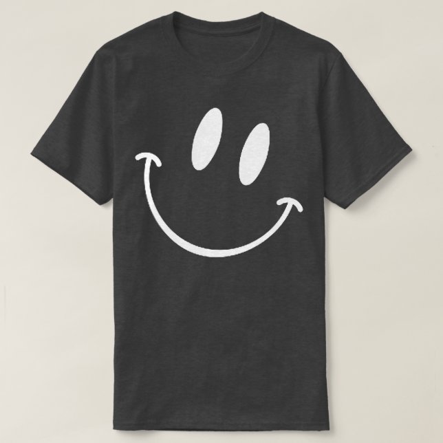 Funny lächelnd Emoticon Männer Frauen Frohes Gesic T-Shirt (Design vorne)