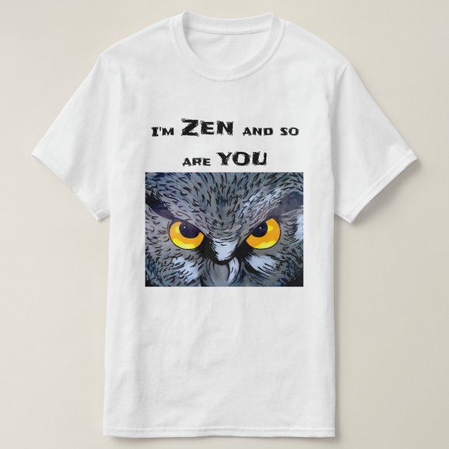 Funny lächerlich Zen Meditation Yoga Lover T-Shir T-Shirt (Design vorne)
