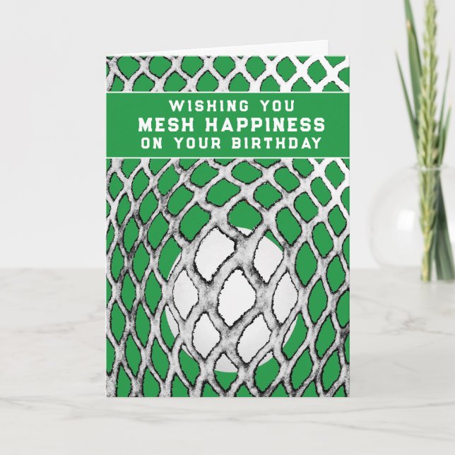 Funny Lacrosse Birthday Karte (Vorderseite)