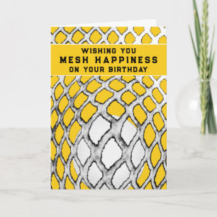 Funny Lacrosse Birthday Karte
