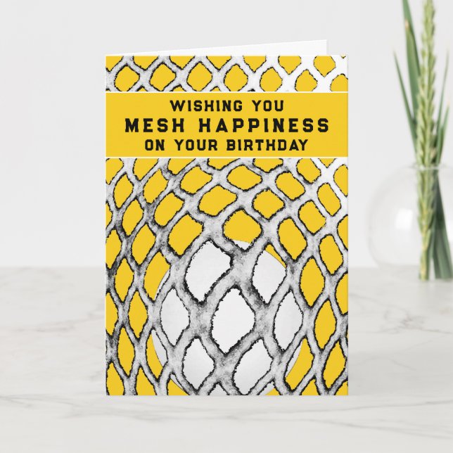 Funny Lacrosse Birthday Karte (Vorderseite)