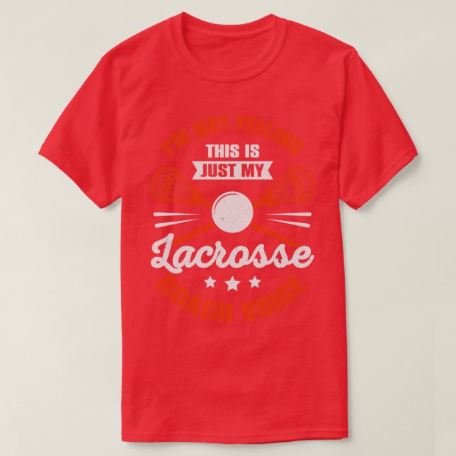 Funny Lacrosse Coach Coach Geschenk T-Shirt (Design vorne)