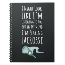 Funny Lacrosse Gift Ideas Players Team Humor Notizblock