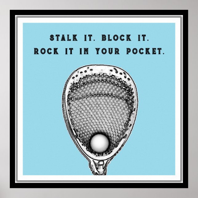 Funny Lacrosse Goalie Poster (Vorne)