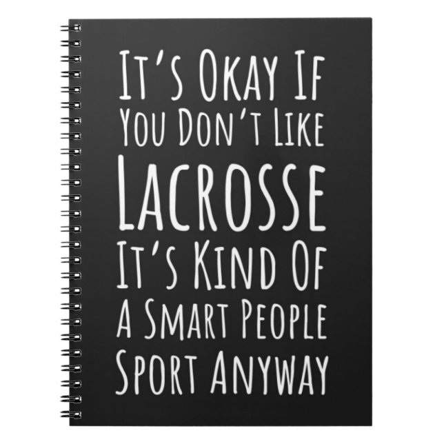 Funny Lacrosse Team Gifts Humor Quote Player Notizblock (Vorderseite)