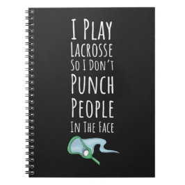 Funny Lacrosse Themed Gift High School College Lax Notizblock