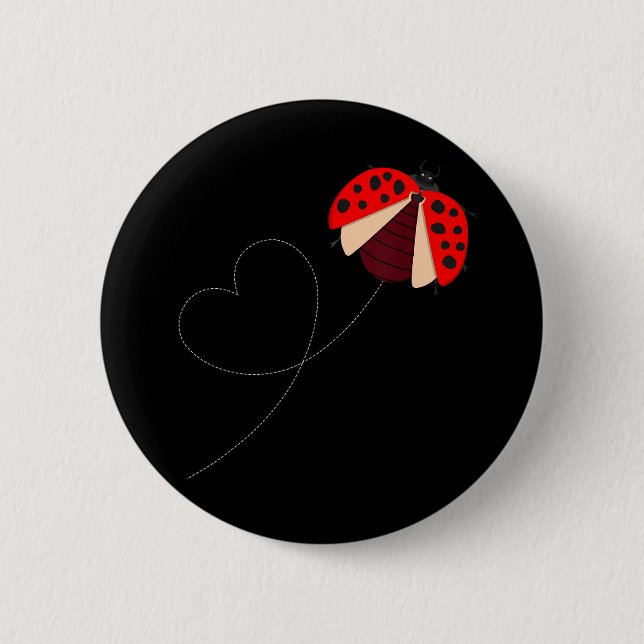 Funny Ladybug Button (Vorderseite)