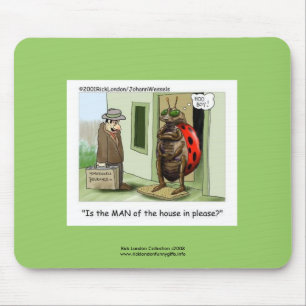 Funny Ladybug Cartoon über die Qualität der Mouse Mousepad