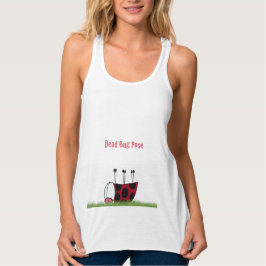 Funny Ladybug Dead Bug Yoga Pose Tank Top