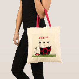 Funny Ladybug Dead Bug Yoga Pose Tragetasche