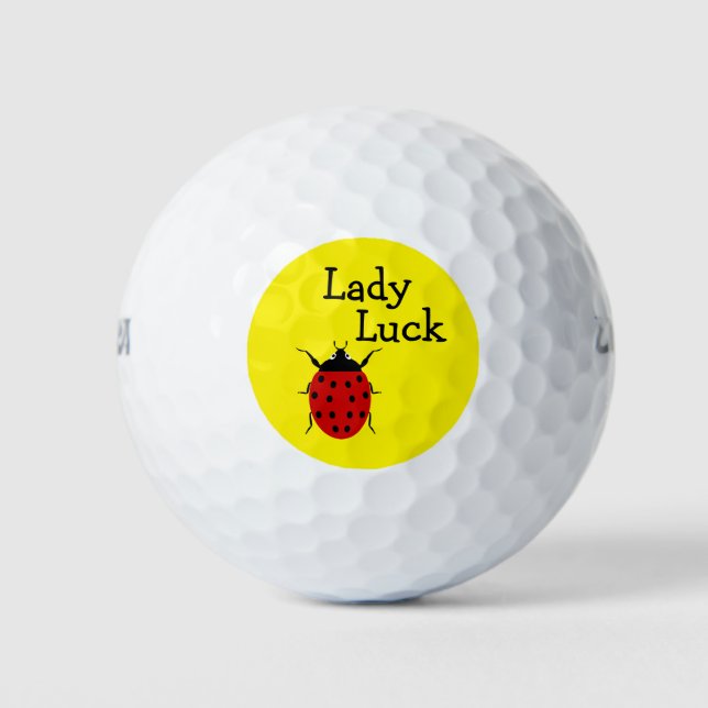 Funny Ladybug Thema Golfball (Vorderseite)