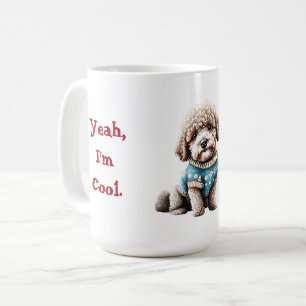 Funny Lagotto Romagnolo in Weihnachts-Sweater Kaffeetasse