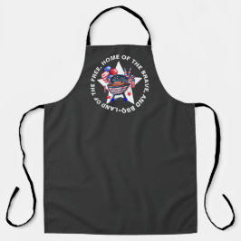 Funny Land of the Free Festive USA GRILLEN Grill Schürze