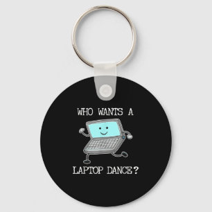 Funny Laptop Tanz Tanz Computer Puzzle Spaß Schlüsselanhänger